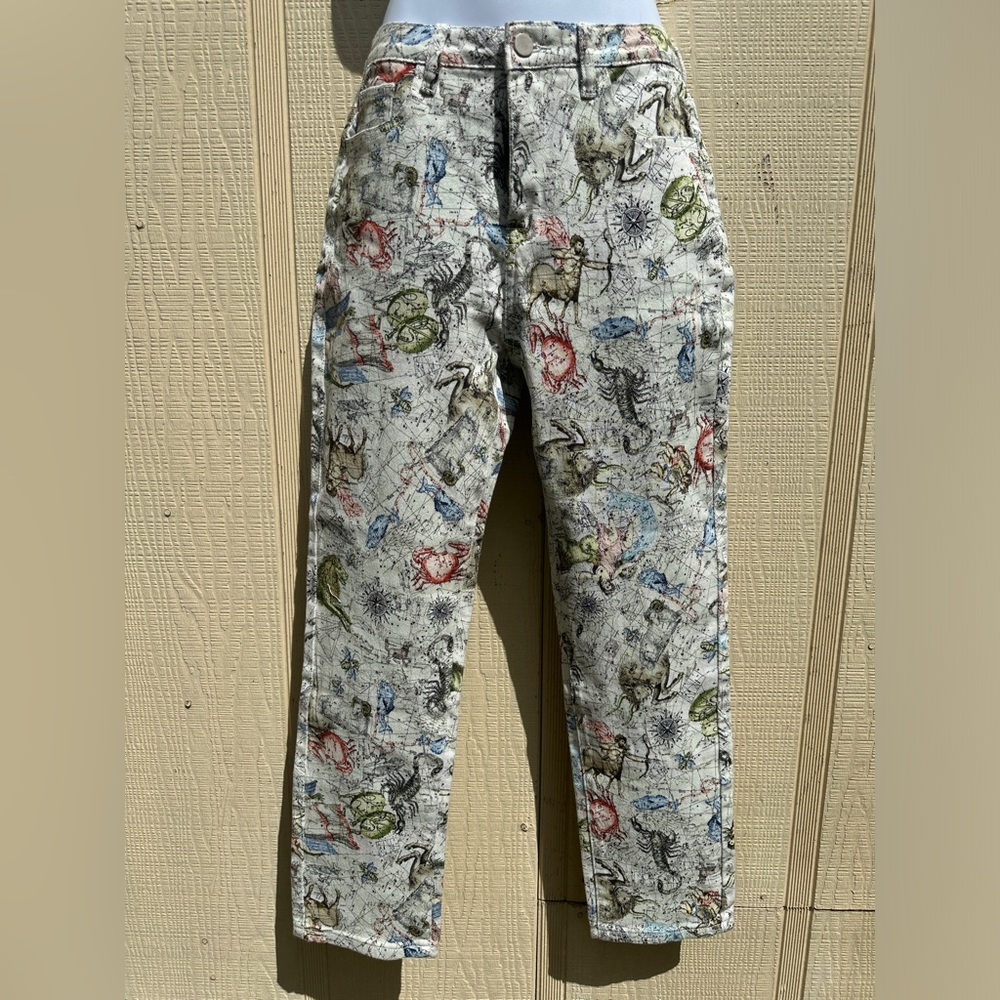 Horoscopez Dolls Kill Zodiac Astrology Constellation Print Jeans Pants Stars